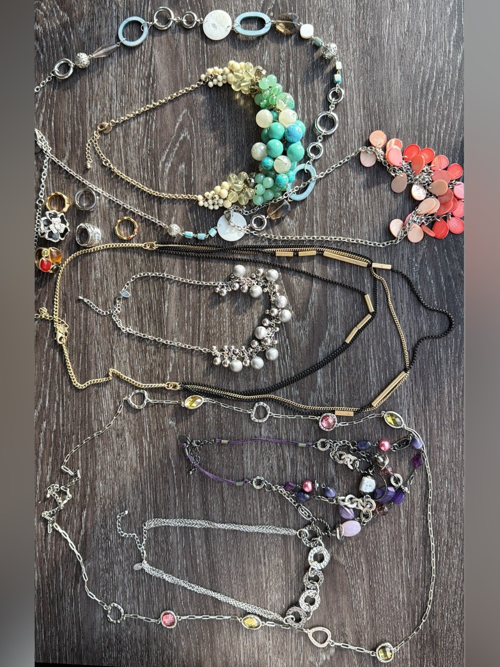 Lia Sophia Jewelry lot - necklaces & rings